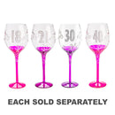 Birthday Clear Wine Glass