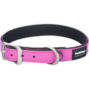 Elegantes Halsband aus veganem Leder (Hot Pink)