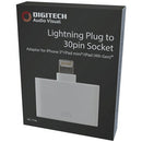 30-pin Apple Socket to Lightning Wire Plug Adaptor