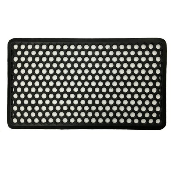 Versatile Black Door Mat for Floors or Doorways (710x410mm)