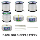 Standard Silver White Rope 100m Roll