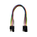  Kabelgebundener Stecker und Buchse mit Rundsteckern