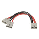 High Current Piggyback Cable Connector 50A (Red & Black)