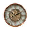 Luxurious Stainless Rotary Gears Wall Clock