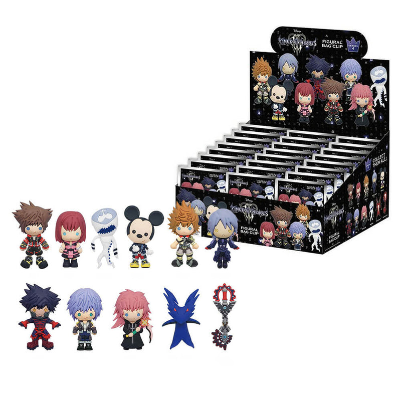 Schlüsselanhänger 3D Blind Bag Kingdom Hearts (24 Pk)