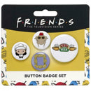 Freunde Button Abzeichen (4er Set)