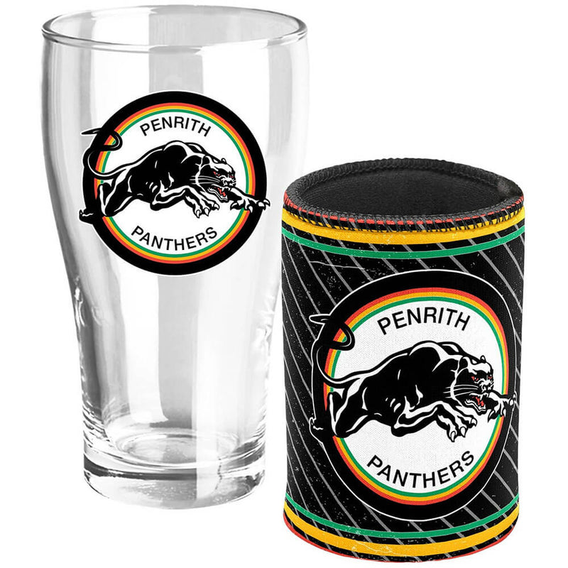 NRL Heritage Pint Glass &amp; Can Cooler Pack