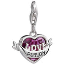Harry Potter Silber Liebestrank Charm mit Kristall