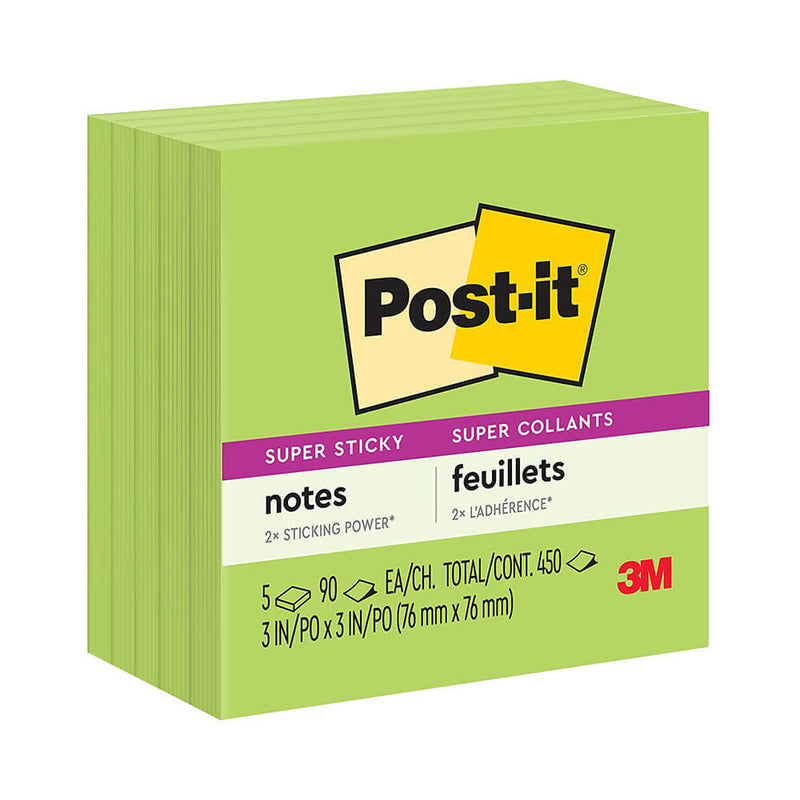 Post-it Super Haftnotizen 76 x 76 mm (5 Stück)
