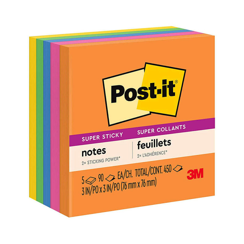 Post-it Super Haftnotizen 76 x 76 mm (5 Stück)