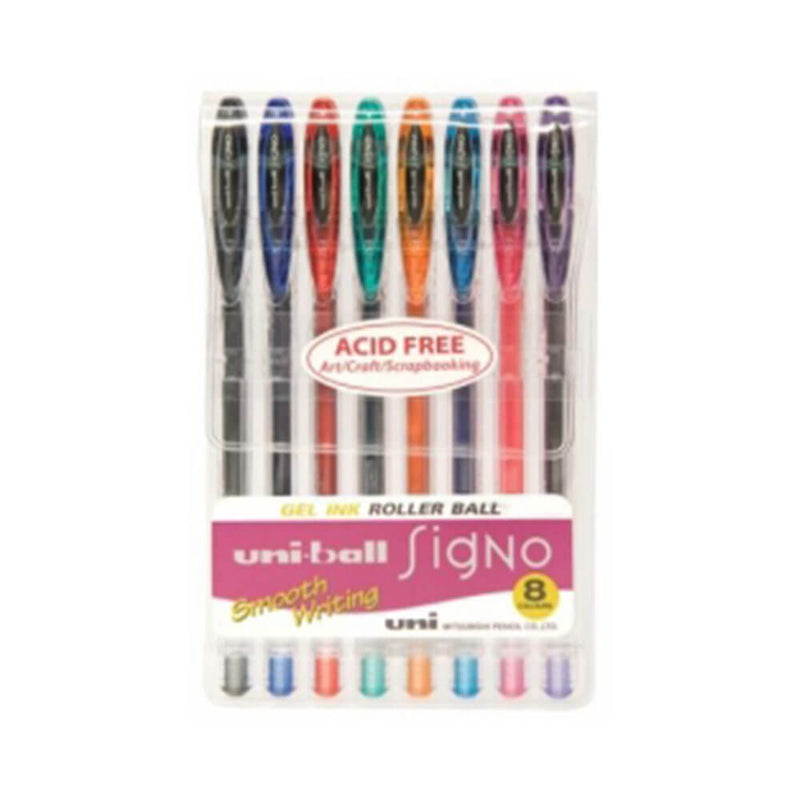 Uni-Ball Signo Fine Gelstift, farblich sortiert