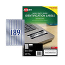 Avery Heavy-duty Laser Label Silver 20pk