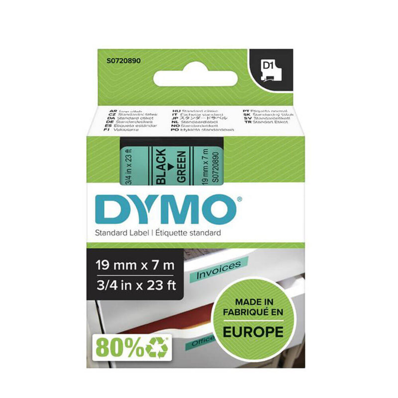 Dymo D1 Bandetikett 19 mm x 7 m