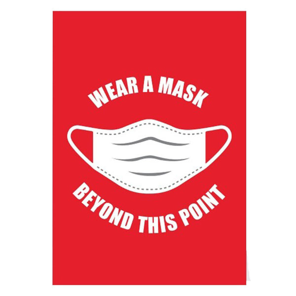 Avery Mask Required Beyond This Point Label A4 (5pk)