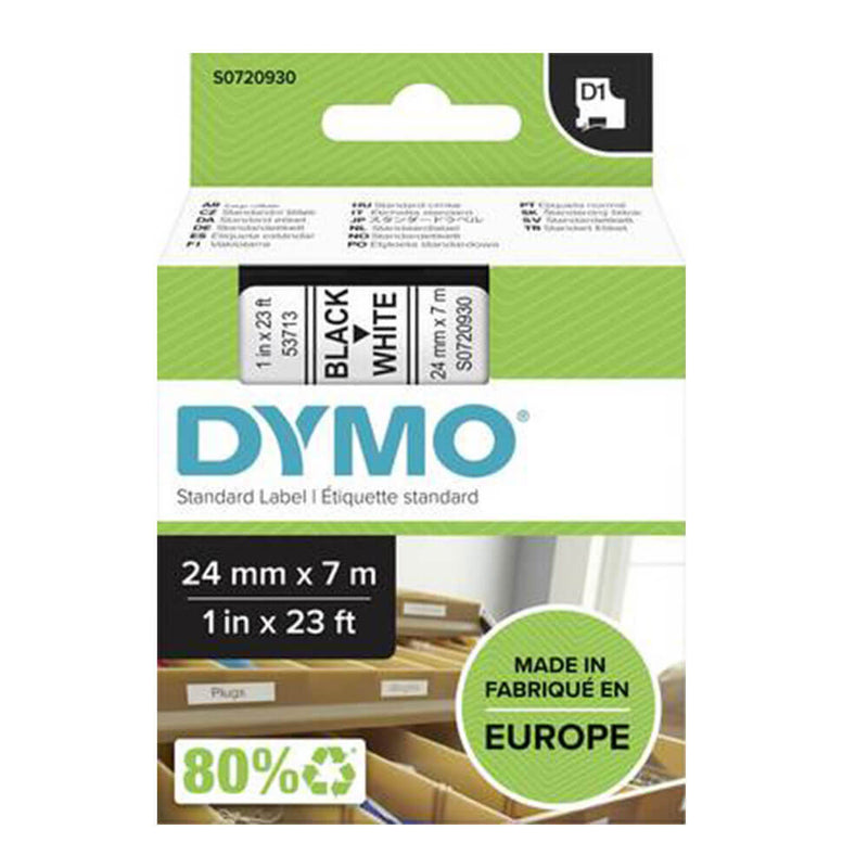Dymo D1 Bandetikett 24 mm x 7 m