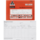 Wildon Time Record of Employees Book