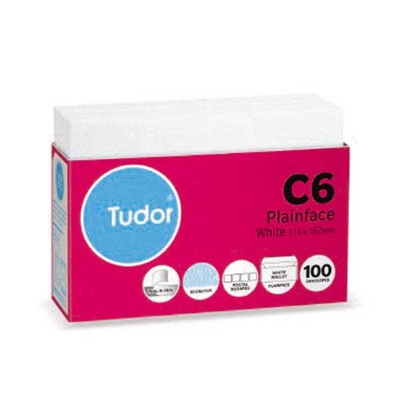 Tudor Peel &amp; Seal Secretive Envelope 100pk (Weiß)