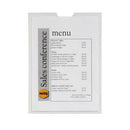 Marbig Clear Plastic Card Holder 10pk (No Holes)