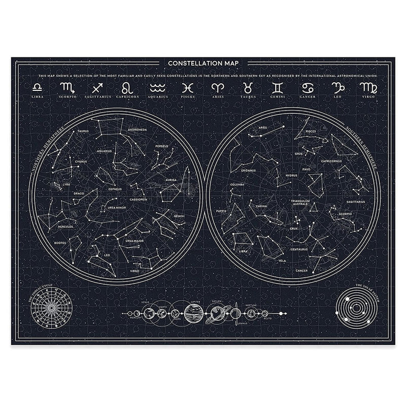 Gift Republic Glow In The Dark Constellation Puzzle