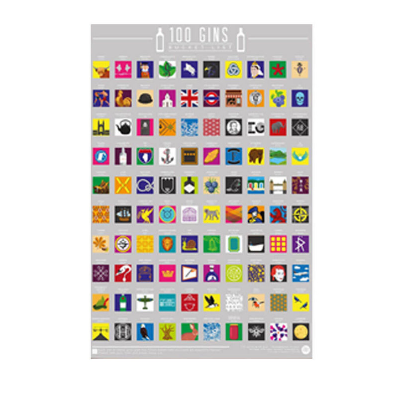 Gift Republic Bucket List Rubbelposter